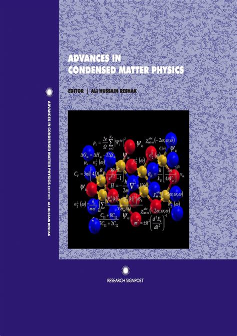 (PDF) Advances in Condensed Matter Physics