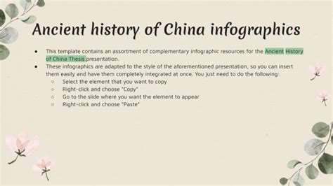 Ancient History of China Thesis Infographics | Google Slides