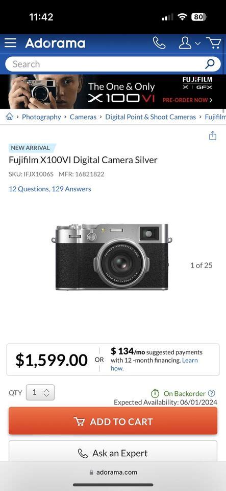 Fujifilm X100VI Camera SILVER - EARLY DELIVERY - Fuji X100VI | eBay