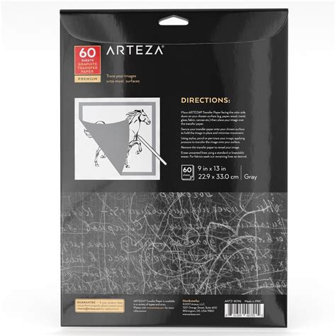 Graphite Transfer Paper, 9 x 13 in, 60 Gray Sheets | Transfer paper ...