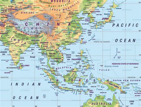 Economic Zones Southeast Asia Map