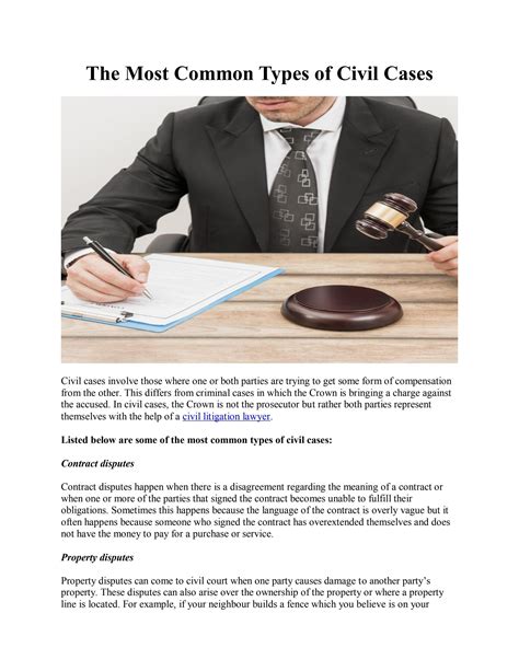 The Most Common Types of Civil Cases (PDF) by minhaslawyers - Issuu