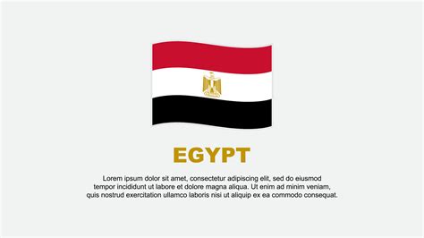 Egypt Flag Abstract Background Design Template. Egypt Independence Day ...