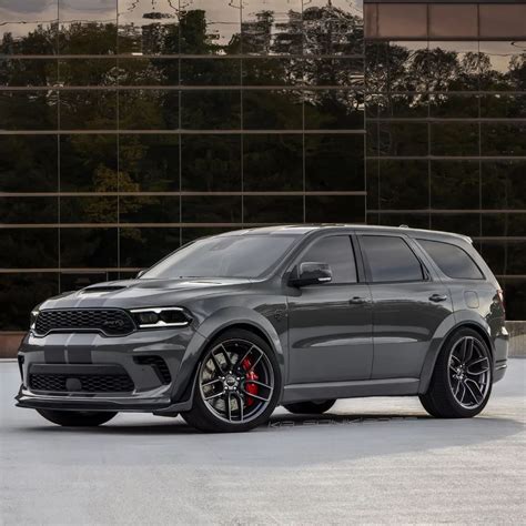 Widebody 2023 Dodge Durango SRT Hellcat Sits Digitally Lowered on Big ...