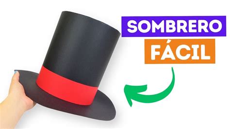 🎩 Cómo hacer un sombrero de cartulina ¡Fácil! - YouTube