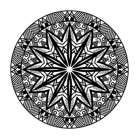 Premium Vector | Luxury lotus mandala art style with black and white ...