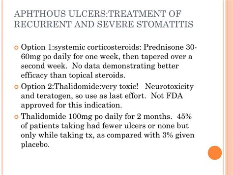 PPT - APHTHOUS ULCERATION PowerPoint Presentation - ID:415883