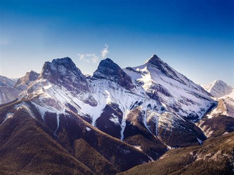 Three Sisters, Canmore, Alberta, Canada [OC] [4608 x 3456] : EarthPorn