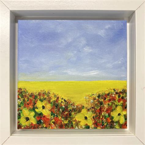 yellow field with flowers – Studio Elke Westen