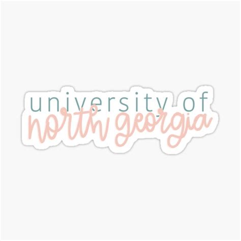 "university of north georgia " Sticker for Sale by bonny-graphics ...