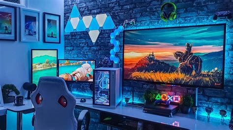 Bright gaming room setup - Virtual Backgrounds