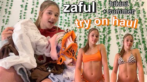 zaful bikini + clothing try on haul - YouTube