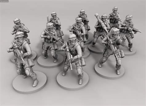 28mm & 32mm modern wargame American marines, miniatures wargames 28mm ...