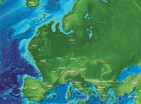 Europe and Russia areas at the end of the Ice age (c. —10,000 BC ...