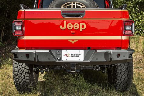 Rugged Ridge 11540.37 HD Rear Bumper for 20-21 Jeep Gladiator JT ...