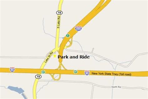 NYS Thruway Exits Map