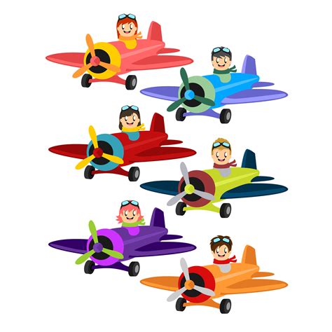 Cute Planes Clip Art Set – Daily Art Hub – Free Clip Art Everyday