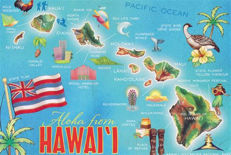 Large tourist map of Hawaii islands | Hawaii state | USA | Maps of the ...