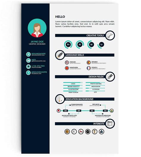 15+ Infographic Resume Templates, Examples & Builder