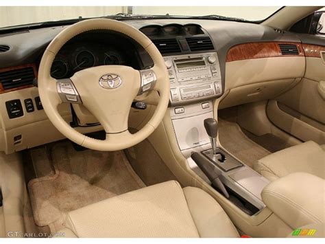 Ivory Interior 2008 Toyota Solara SLE V6 Convertible Photo #41132563 ...