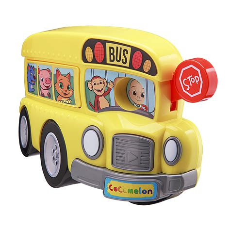 Buy Cocomelon Musical Bus for Kids - Yellow School Bus with Built-in ...