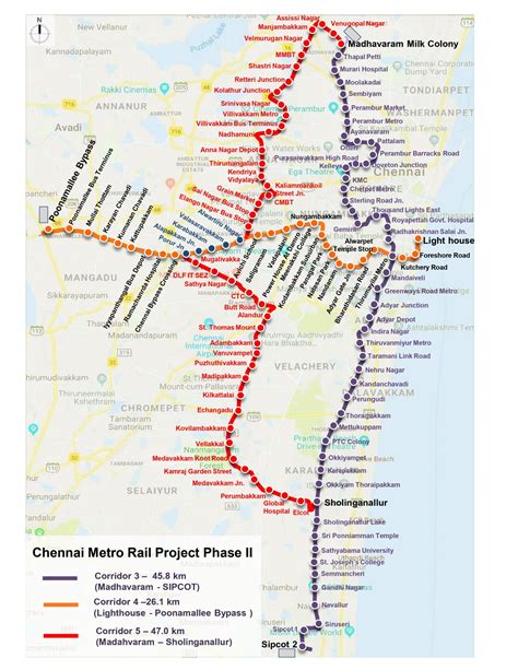 Here Is Chennai Metro Map Chennai Metro Metro Rail Metro Map | Images ...