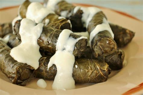 Dolma (Stuffed Grape Leaves with Meat and Rice) - Mission Food Adventure