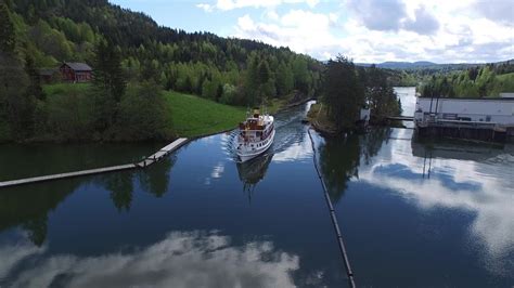 DJI Phantom 4K - Flying over Telemark canal in Norway - YouTube