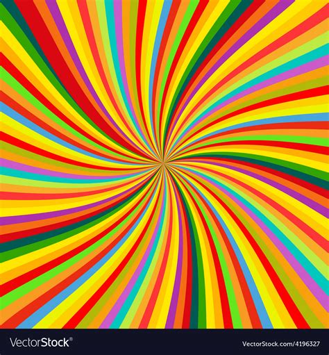 Abstract colorful retro rotation background Vector Image