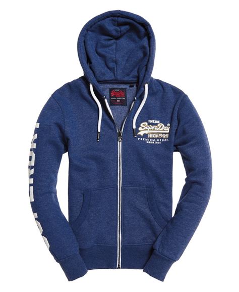 Superdry Vintage Logo hoodie met rits - Hoodies voor Heren