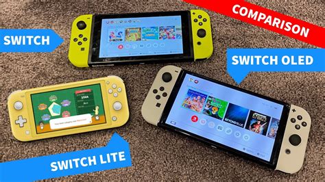 Nintendo Switch Vs Switch Oled Vs Switch Lite Whats The Difference ...