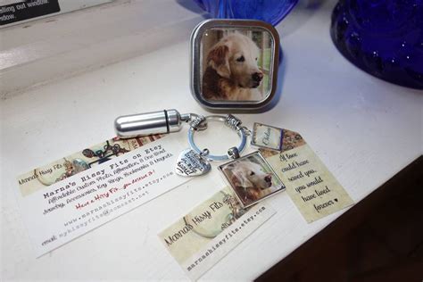 Pet Memorial Keychain Pet Cremation Keychain With Custom Photo | Etsy