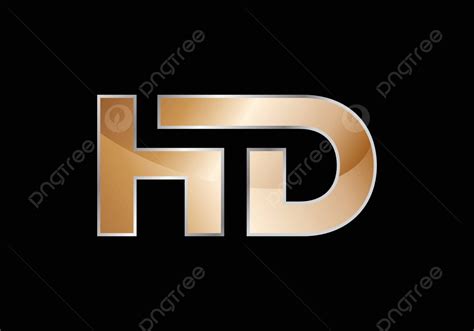 Hd Letter Logo For Corporate Identity Initials Logotype Elegance Vector ...