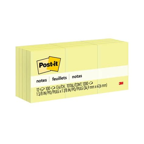 Discount Shop 8 Pads Post-it Notes Original Sticky Notes 75 Sheets/Pad ...