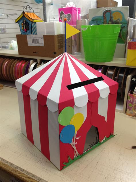 DIY Circus Card Box for a Memorable Birthday Party