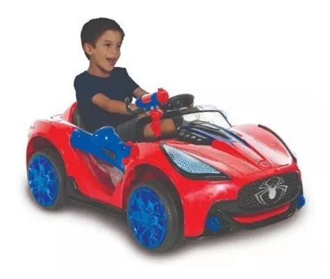 Carro Para Niños Spiderman Bateria 6v Con Cargador | MercadoLibre