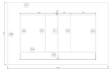 Volleyball Court Layout CAD Drawing - CAD DRAWINGS