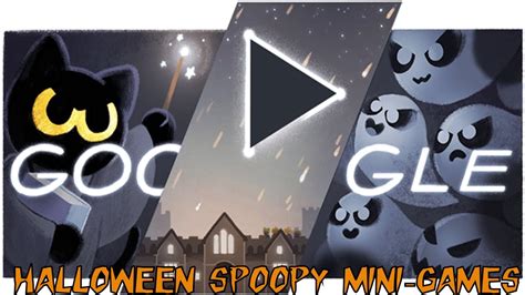 Google Happy Halloween Kitty vs Ghost Game ( Drawing symbols Mini-game ...