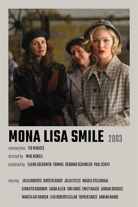 Mona Lisa Smile | Movies to watch, Mona lisa smile, Julia roberts movies