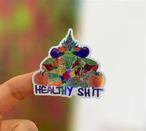 Vegetables Holographic Sticker Funny Vegan Sticker - Etsy