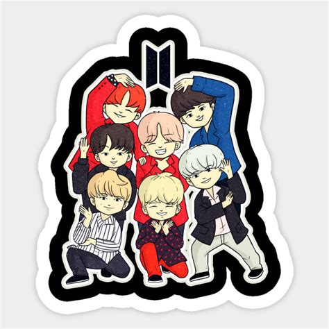 Chibi BTS - Bts - Sticker | TeePublic