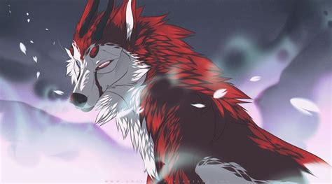 CM: Red Wolf by Kenzzay | Red wolf, Anime wolf drawing, Wolf art fantasy