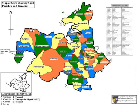 County Sligo Parish Map - County Sligo Heritage and Genealogy Centre