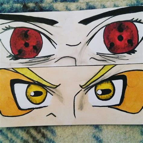 NarutoxSasuke Eyes drawing (Naruto Shippuden) | Anime Amino