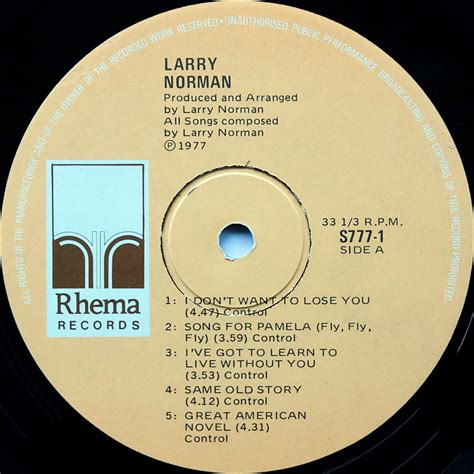 Larry Norman - the songs of larry norman