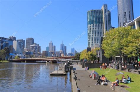 Melbourne waterfront cityscape Australia – Stock Editorial Photo ...