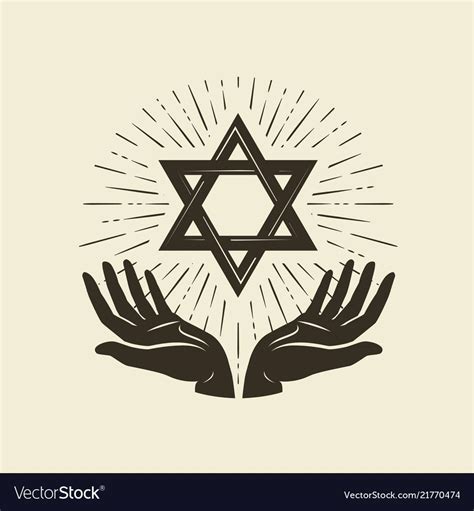 star of David, symbol. Israel or Judaism emblem. vector. Download a ...