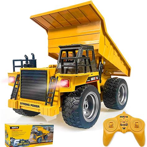 1:18 Scale Remote Control Construction Dump Truck Toy， 2.4Ghz RC Truck ...