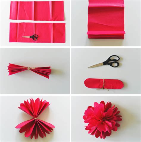 How To Make Tissue Paper Flowers For A Beautiful Backdrop