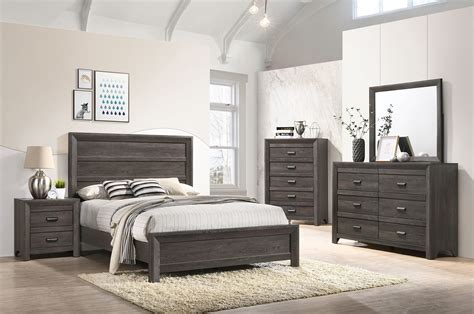 Dark Gray Panel Twin Bedroom Set | My Furniture Place